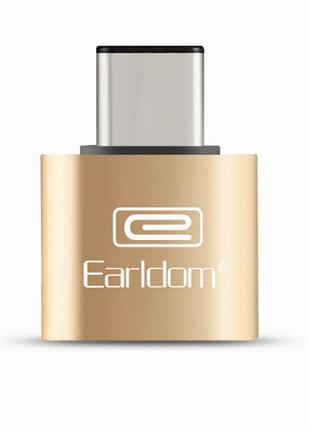 Адаптер otg usb c для смартфонов и планшетов подключение флешек и клавиатур золотой