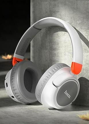 Bluetooth наушники hoco w43 adventure беспроводные для спорта и активного отдыха белые с микрофоном