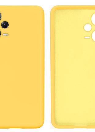 Чохол силіконовий full camera protective для xiaomi redmi note 12 pro + 5g (20) canary yellow жовтий