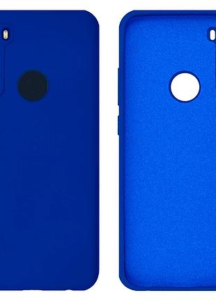 Чехол silicone case camera protective для xiaomi redmi note 8t (26) ярко синий neon blue