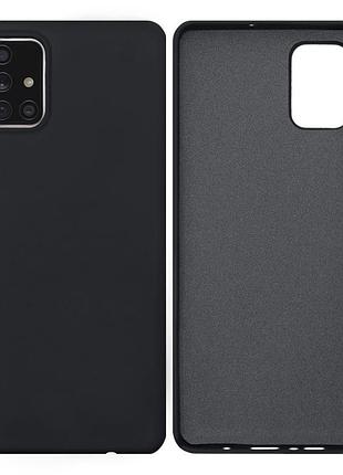 Чехол silicone case camera protective для samsung a71 (05) темно серый dark grey