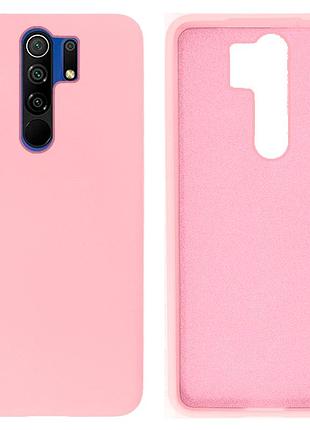 Чехол silicone case camera protective для xiaomi redmi 9 (17) розовый light pink