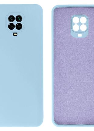Чехол silicone case camera protective для xiaomi redmi note 9 pro (11) голубой lilac cream