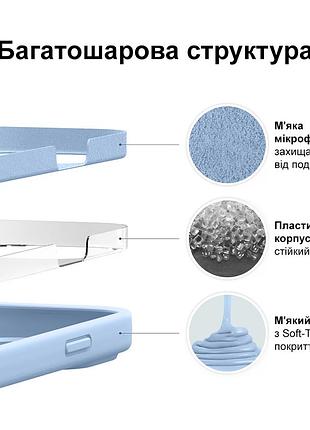 Чехол silicone case camera protective для xiaomi redmi note 9 pro (11) голубой lilac cream 5