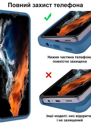 Чехол silicone case camera protective для xiaomi redmi note 9 pro (10) cиний azure 4