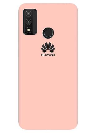 Чехол silicone case premium для huawei p smart 2020 pink sand (18) пудра