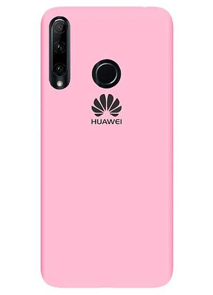 Чохол silicone case premium для huawei p smart plus 2019 light pink (17) рожевий