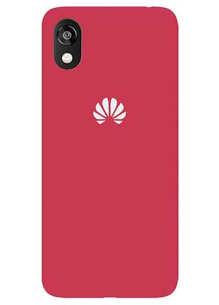 Чехол silicone case premium для huawei y5 2019 camelia (15) светло красный