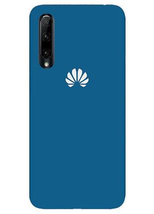 Чехол silicone case premium для huawei p smart s azure (10) синий