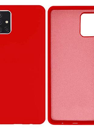 Чохол silicone case camera protective для samsung a51 (01) червоний red