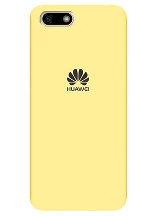 Чохол silicone case premium для huawei y5 2018 yellow (20) жовтий