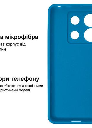 Чехол silicone case camera protective для xiaomi redmi note 13 pro 4g (10) cиний azure 3