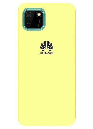 Чехол silicone case premium для huawei y5p 2020 flash (06) лимонный