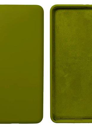 Чехол silicone case camera protective для xiaomi mi 9 lite (25) хаки зеленый khaki