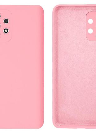 Чехол silicone case camera protective для samsung a32 (17) розовый light pink