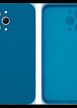 Чехол silicone case camera protective для xiaomi redmi 12 (16) синий blue