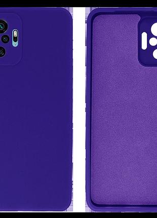 Чехол silicone case camera protective для xiaomi redmi note 10 pro (07) фиолетовый ultraviolet
