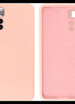 Чехол silicone case camera protective для xiaomi redmi note 11 pro+ (18) пудра pink sand