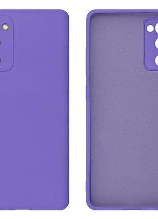 Чохол silicone case camera protective для samsung s20 fe (07) фіолетовий ultraviolet