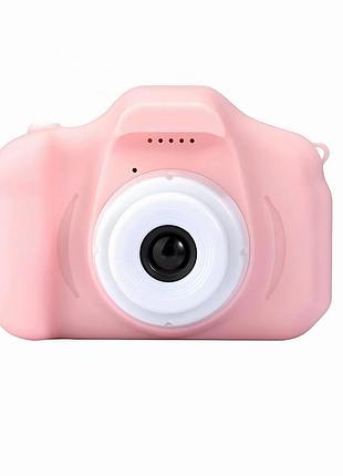 Фотоапарат дитячий davin dt03 pink для дівчаток з функцією фото і відеозйомки компактний і легкий