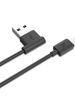 Кабель lightning usb 2a для iphone 1.2м надійний для зарядки і синхронізації чорний hoco upl11 l-shape