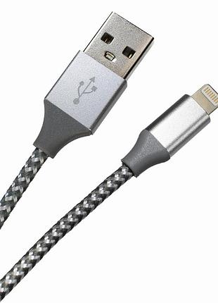 Кабель lightning 2a для iphone 1м melkco imee зарядка и передача данных металлический цветной