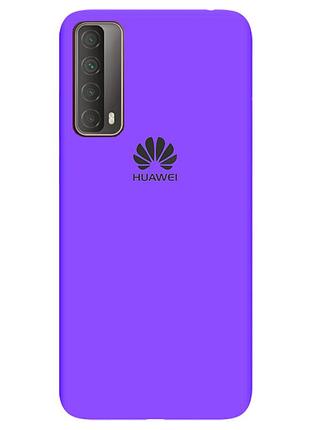 Чехол silicone case premium для huawei p smart 2021 ultraviolet (07) фиолетовый