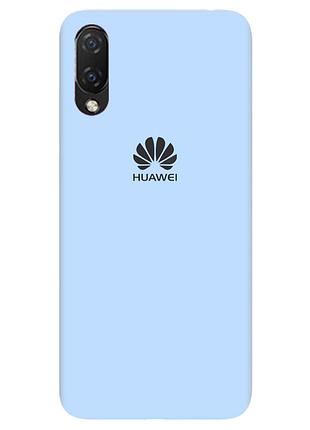 Чохол silicone case premium для honor 9x/psmart pro lilac cream (11) блакитний