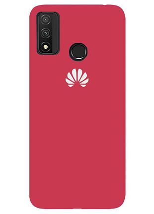 Чохол silicone case premium для huawei p smart 2020 camelia (15) світло-червоний