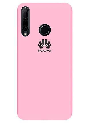 Чехол silicone case premium для huawei y6p 2020 light pink (17) розовый