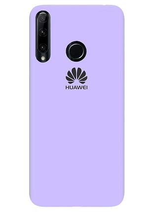Чохол silicone case premium для huawei p40 lite e/y7p lilac (13) ліловий