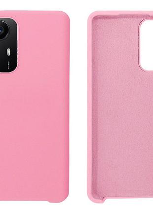 Чехол silicone case camera protective для xiaomi redmi note 12s (17) розовый light pink