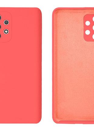 Чохол silicone case camera protective для samsung a13 4g (12) кораловий coral