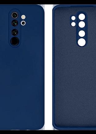 Чохол silicone case camera protective для xiaomi redmi note 8 pro (08) темно-синій dark blue