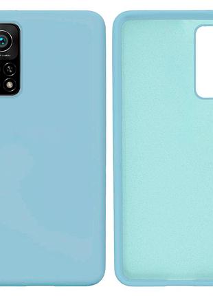 Чехол silicone case camera protective для xiaomi mi 10t (11) голубой lilac cream