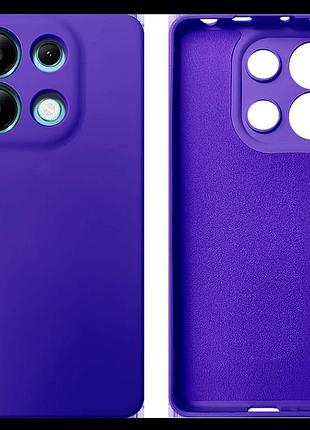 Чохол silicone case camera protective для xiaomi redmi note 13 4g (07) фіолетовий ultraviolet