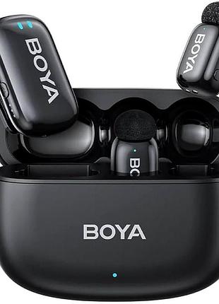 Бездротовий мікрофон boya mini-18 для запису звуку з шумоподавленням і тривалим часом роботи до 30 годин