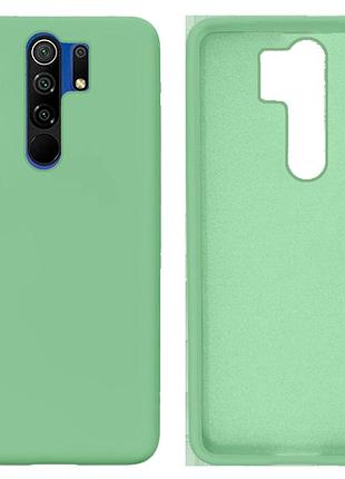Чехол silicone case camera protective для xiaomi redmi 9 (19) мятный mint