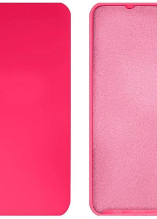 Чехол silicone case camera protective для samsung a750 (21) ярко розовый shiny pink