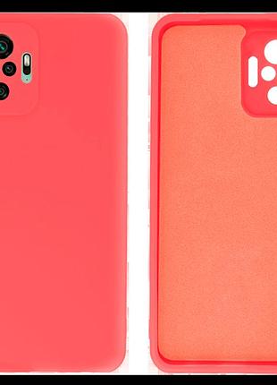 Чехол silicone case camera protective для xiaomi redmi note 10 pro (12) коралловый coral