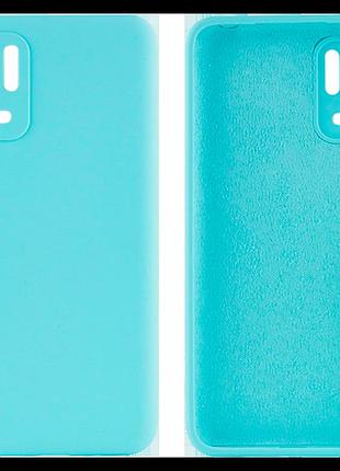 Чехол silicone case camera protective для xiaomi redmi note 10 5g (02) бирюза sea blue