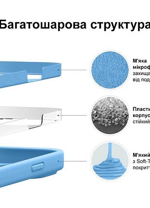 Чехол silicone case camera protective для xiaomi redmi note 10 pro (10) cиний azure 5