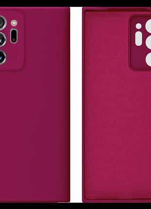 Чохол silicone case camera protective для samsung note 20 ultra (23) марсала marsala
