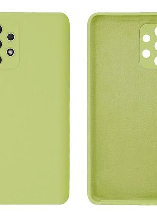 Чехол silicone case camera protective для samsung a13 4g (06) лимонный flash