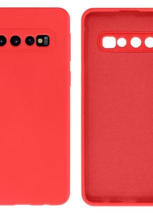 Чохол silicone case camera protective для samsung s10 (01) червоний red
