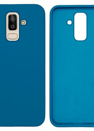 Чохол silicone case camera protective для samsung j8 (16) синій blue