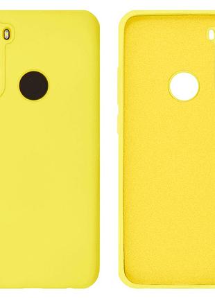 Чехол silicone case camera protective для xiaomi redmi note 8t (20) желтый yellow