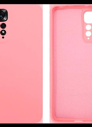 Чохол silicone case camera protective для xiaomi redmi note 11 pro (17) рожевий light pink