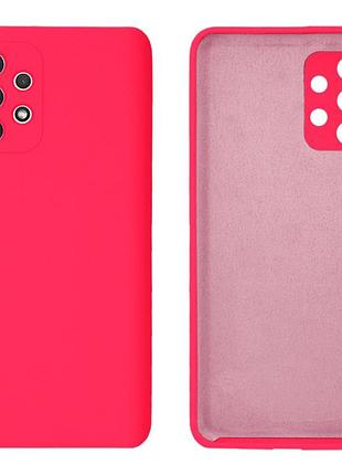 Чехол silicone case camera protective для samsung a53 (21) ярко розовый shiny pink