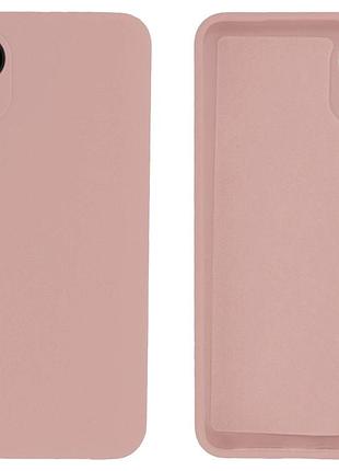 Чехол silicone case camera protective для samsung a03 (18) пудра pink sand